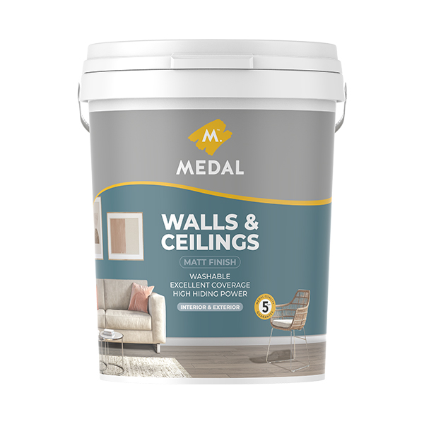 Medal Walls & Ceilings PVA Touch of Grey 20L